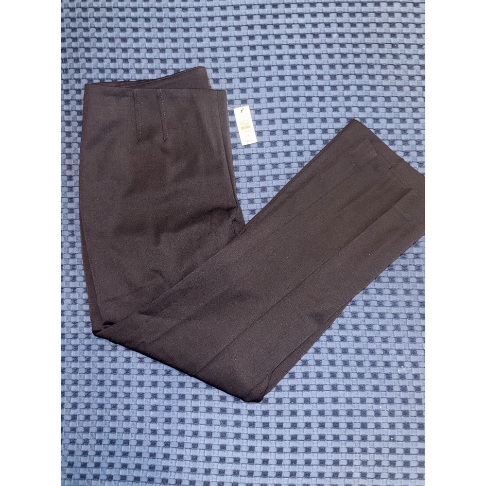 NEW TALBOTS Petites Curvy Dress Pant Trousers Career 12P Black NWT